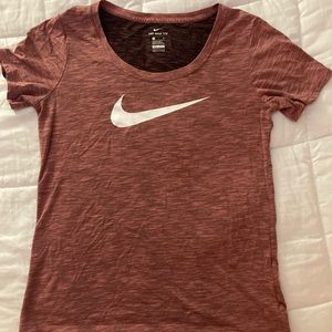 Pink Nike Swoosh T-shirt Small